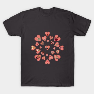 women inside hearts T-Shirt